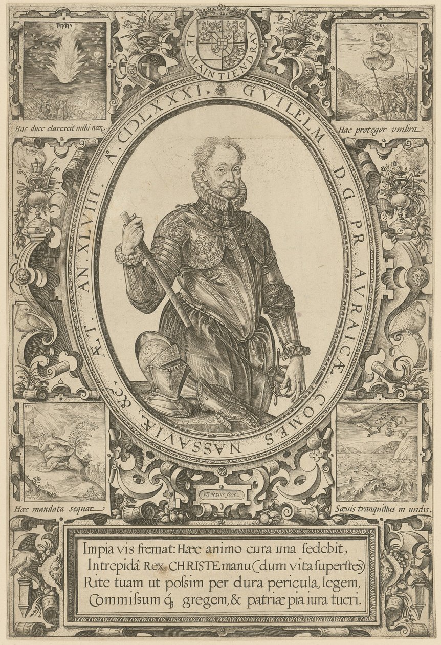 Portret Wilhelma I z Oranii autorstwa Hendrick Goltzius