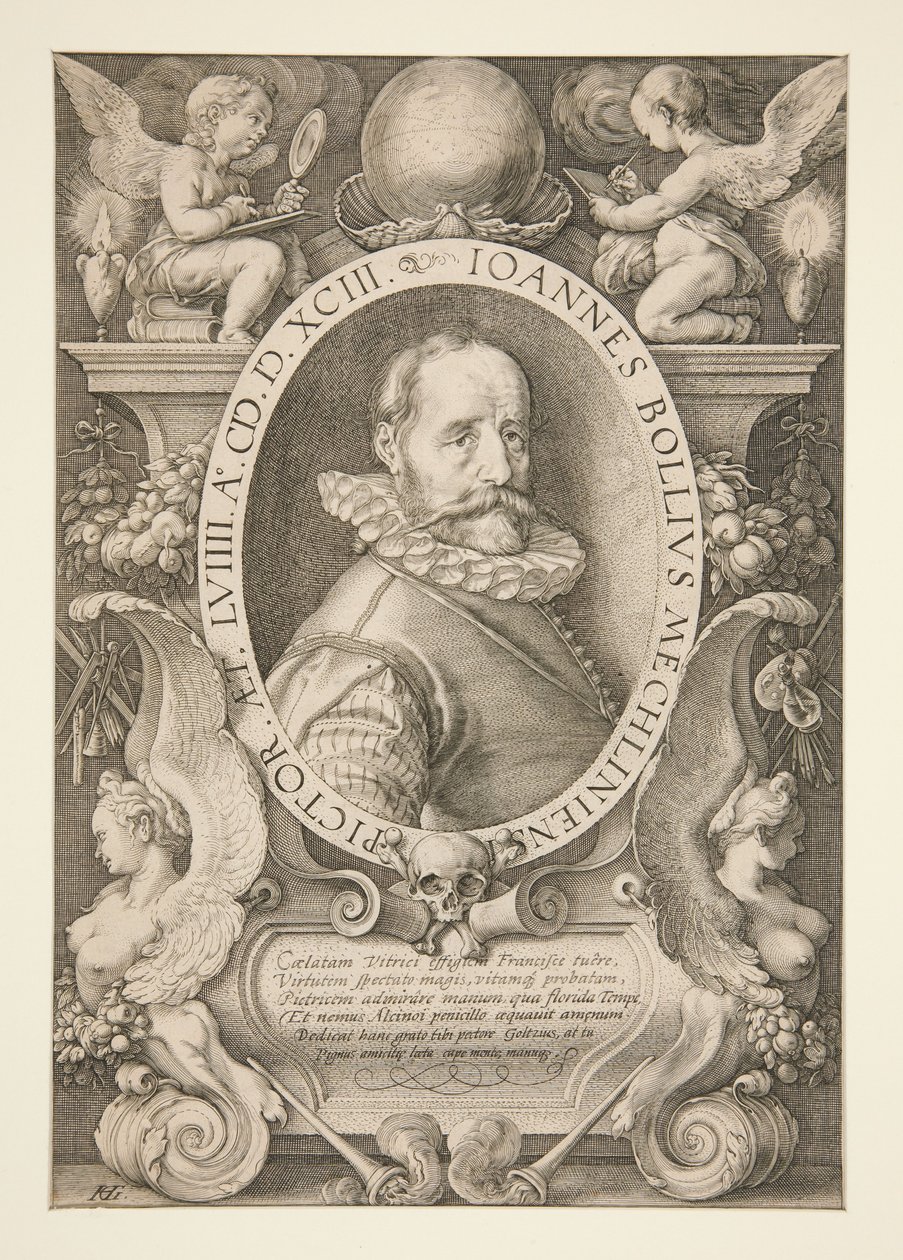 Portret Hansa Bola autorstwa Hendrick Goltzius