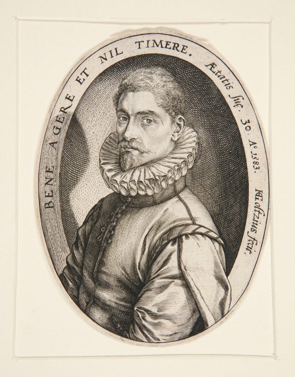 Portret Hieronymusa Scholiersa autorstwa Hendrick Goltzius
