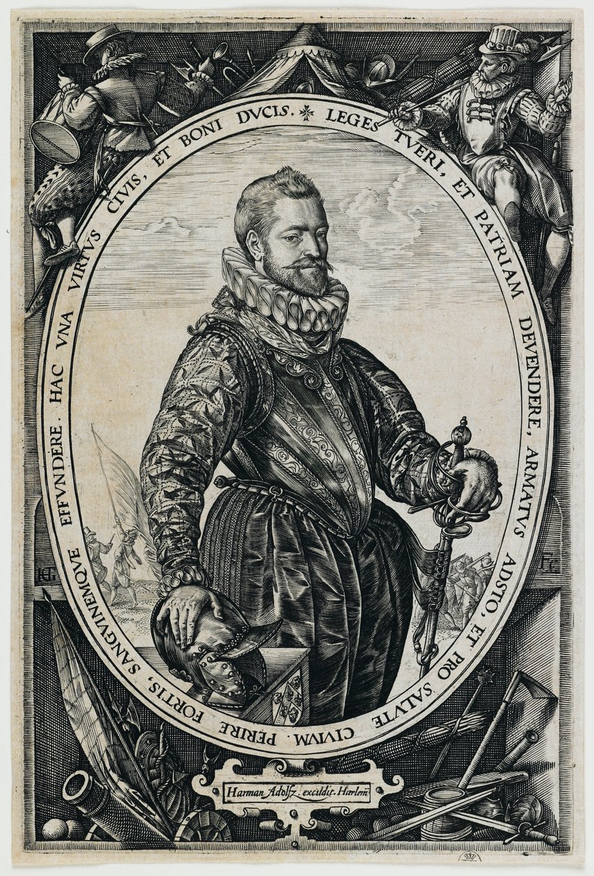 Portret Jacques’a de la Faille’a autorstwa Hendrick Goltzius