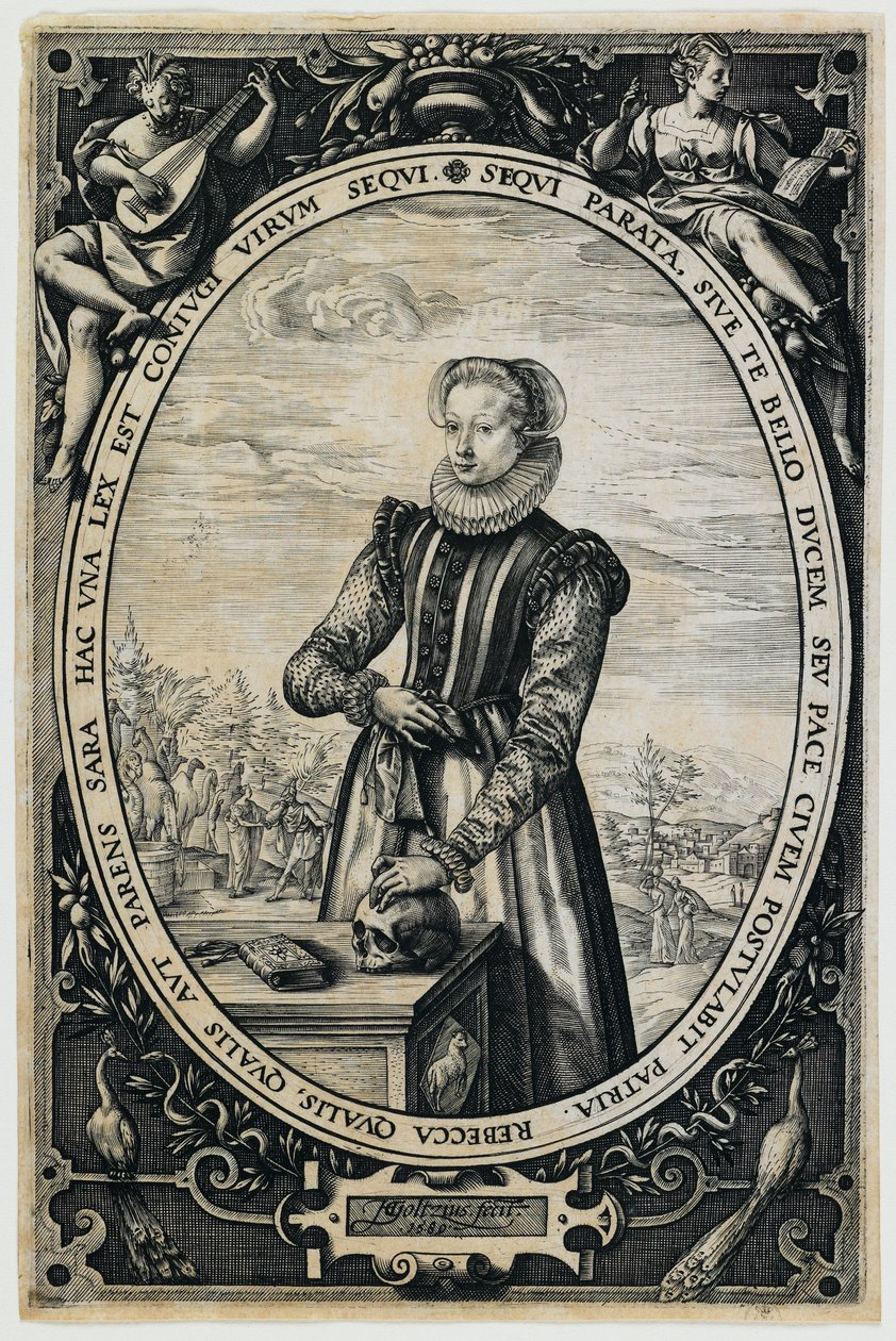 Portret Josiny Hamels autorstwa Hendrick Goltzius