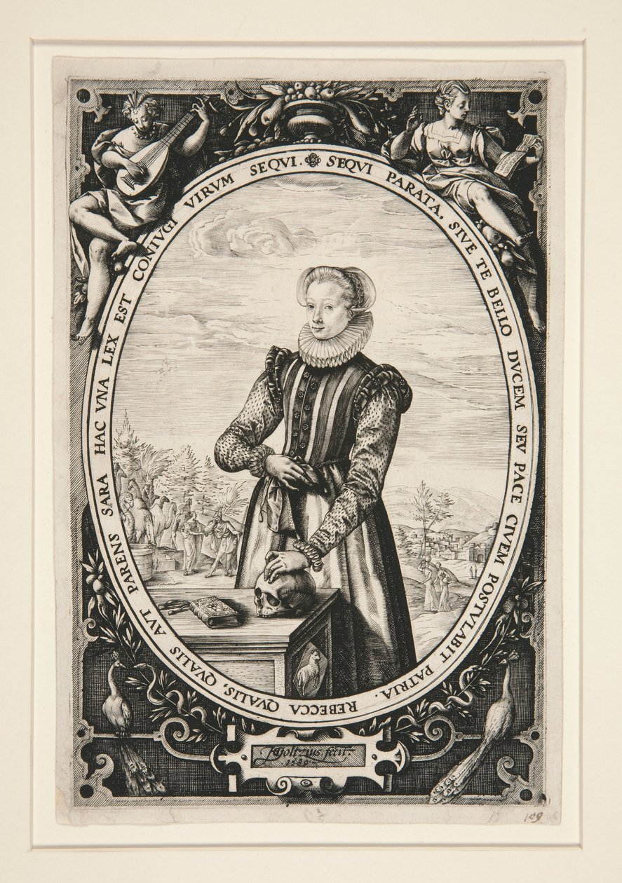 Portret Josiny Hamels autorstwa Hendrick Goltzius
