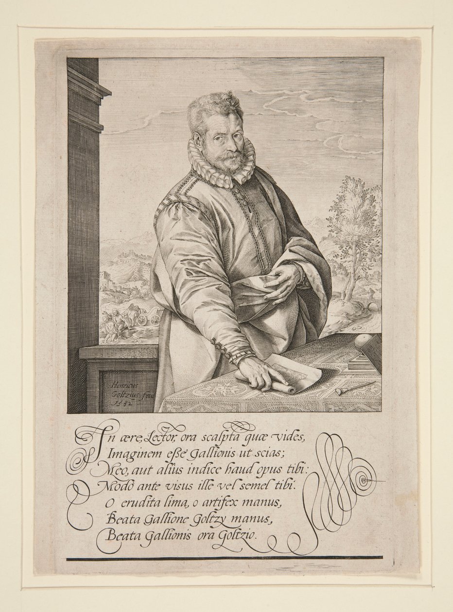 Portret Philipa Galle .a autorstwa Hendrick Goltzius