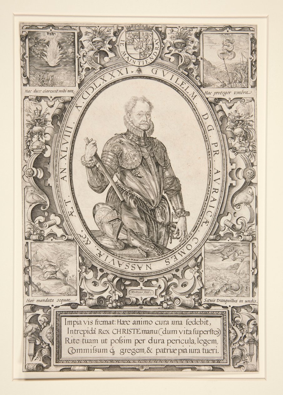 Portret Wilhelma Orańskiego autorstwa Hendrick Goltzius