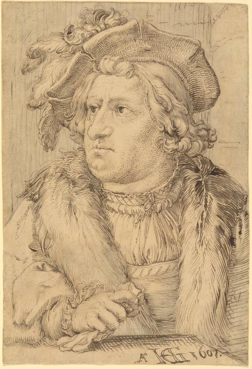 Portret mężczyzny autorstwa Hendrick Goltzius