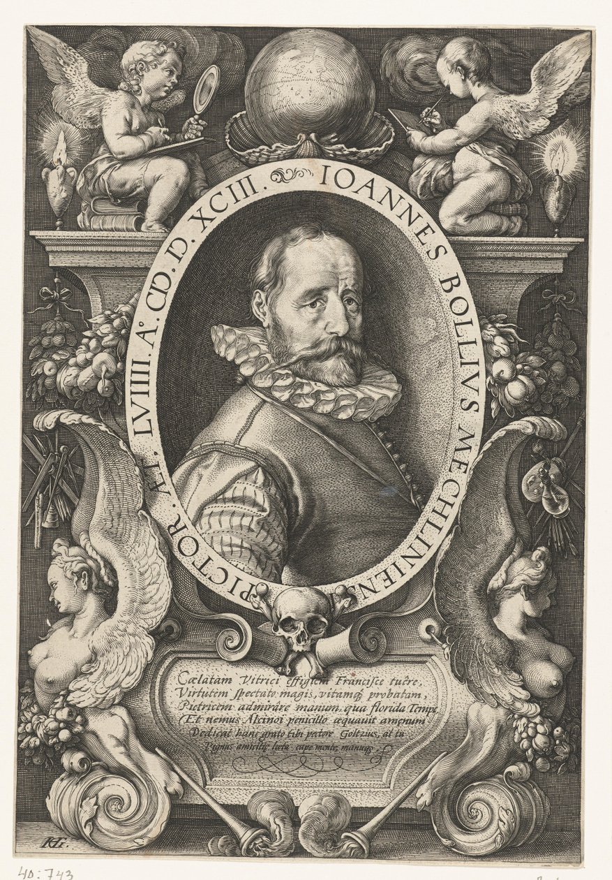 Portret Hansa Bola autorstwa Hendrick Goltzius