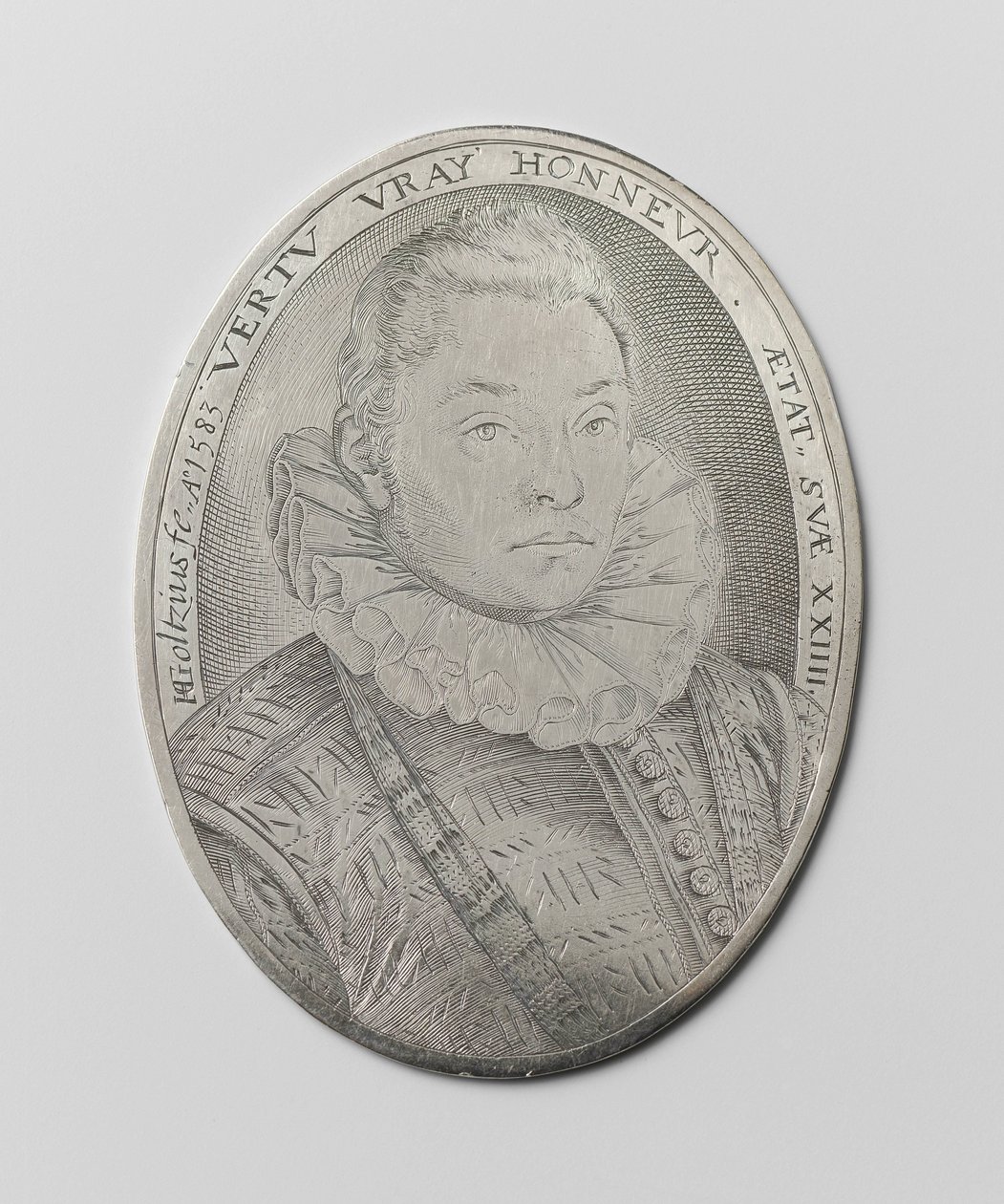 Portret 24-letniego mężczyzny autorstwa Hendrick Goltzius