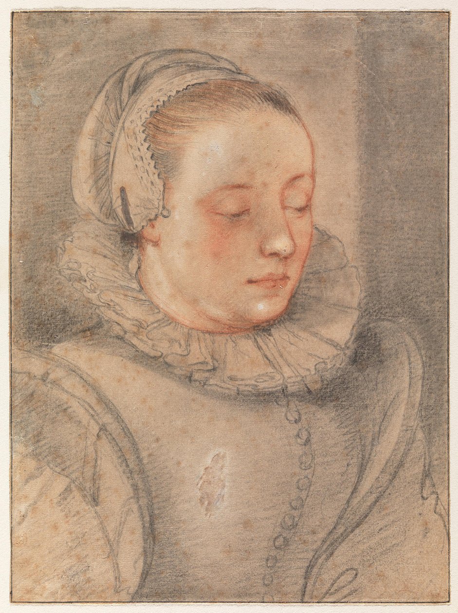 Portret młodej kobiety autorstwa Hendrick Goltzius