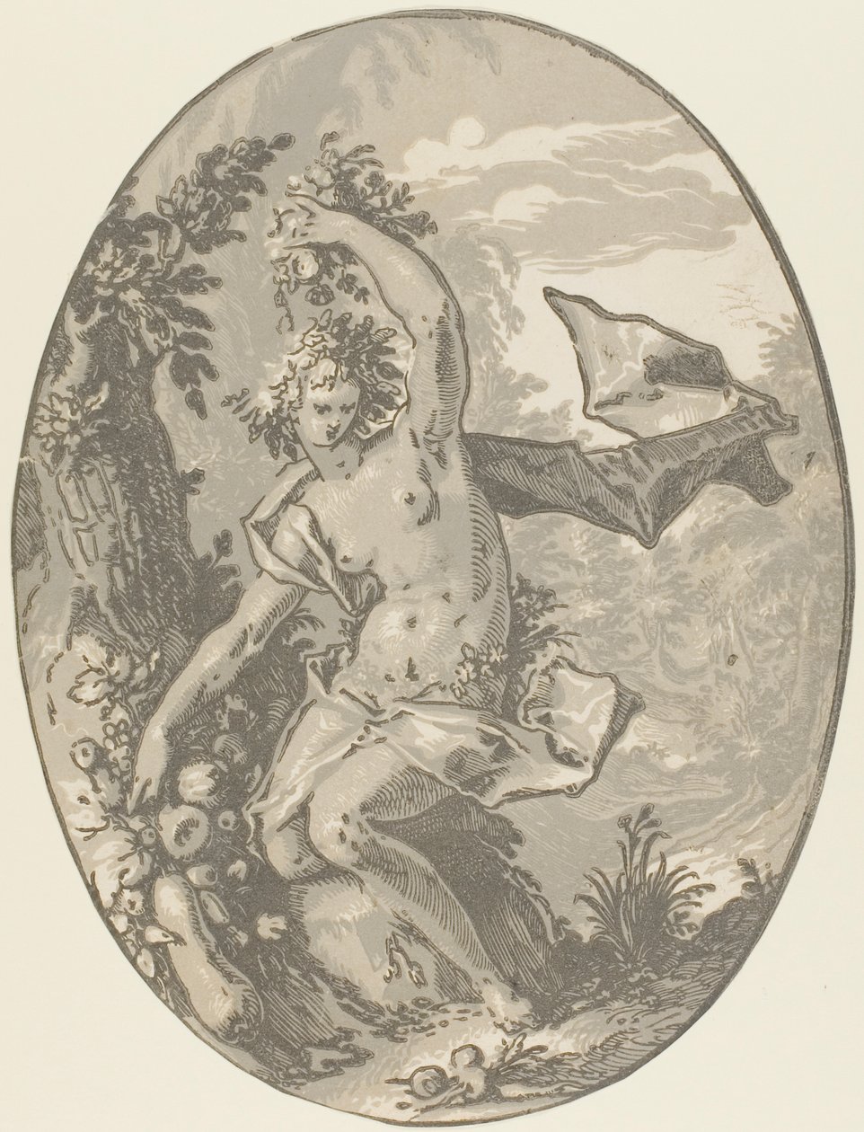Prozerpina, płyta piąta z Demogorgon i Bóstwa autorstwa Hendrick Goltzius