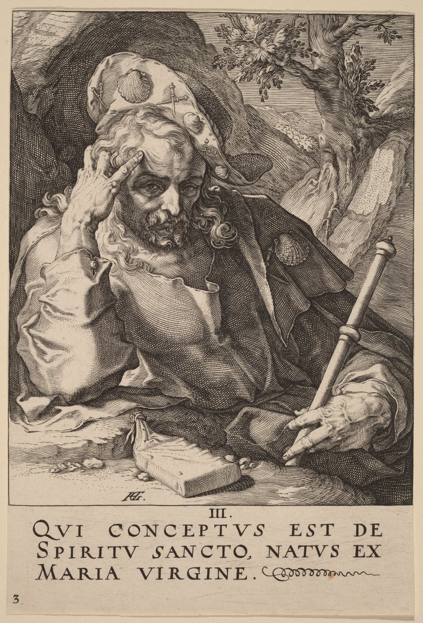 Święty Jakub Większy autorstwa Hendrick Goltzius