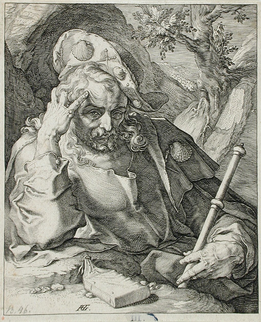 Święty Jakub Starszy autorstwa Hendrick Goltzius