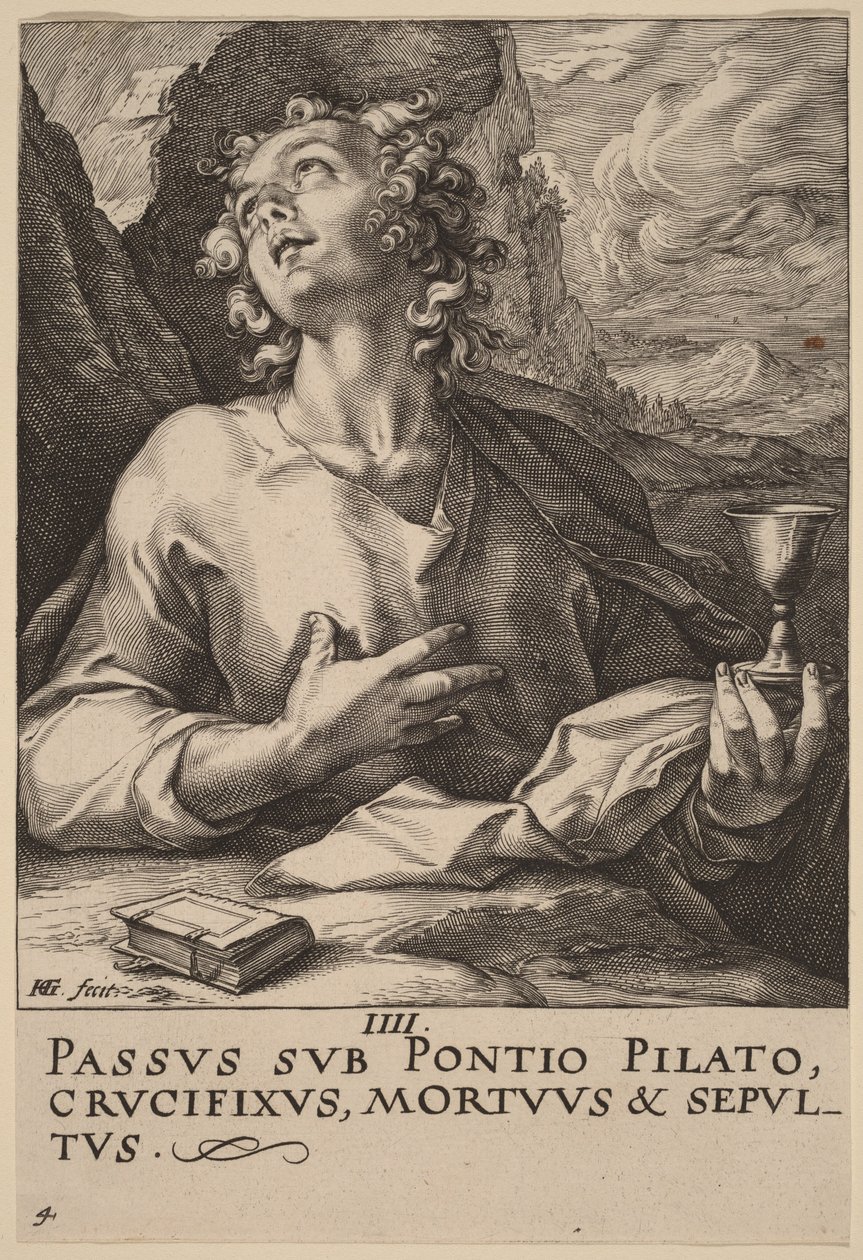 Święty Jan autorstwa Hendrick Goltzius