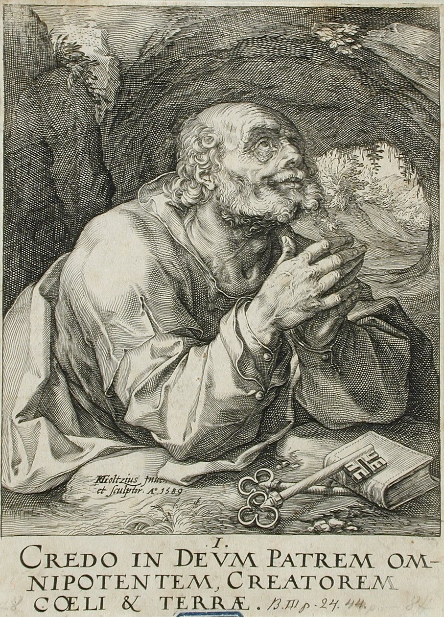 Święty Piotr autorstwa Hendrick Goltzius