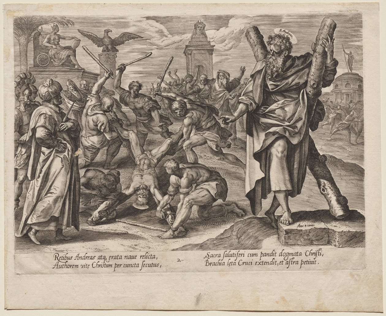 św. Andrzeja autorstwa Hendrick Goltzius