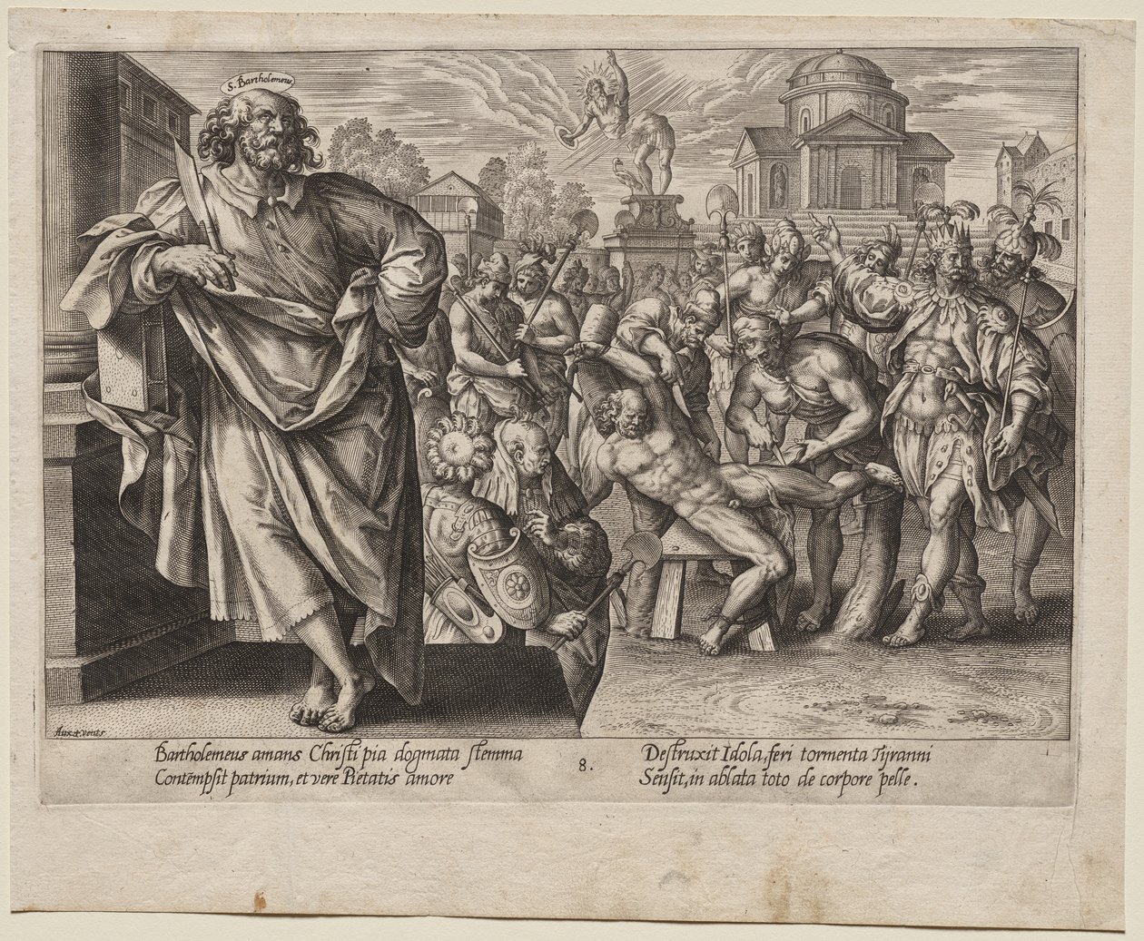 św. Bartłomieja autorstwa Hendrick Goltzius