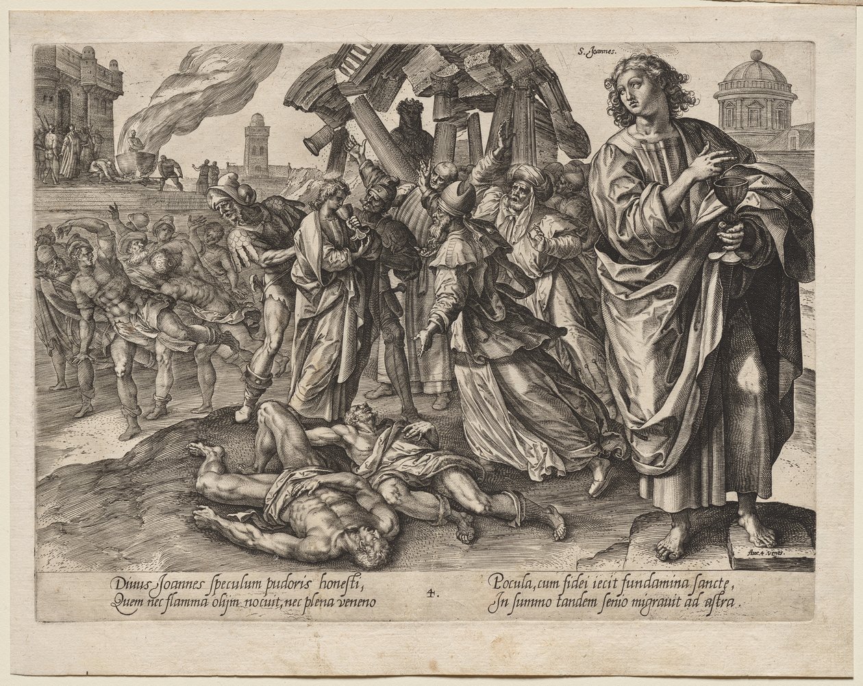 Święty Jan autorstwa Hendrick Goltzius