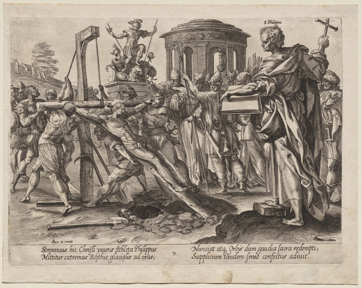 św. Philip autorstwa Hendrick Goltzius
