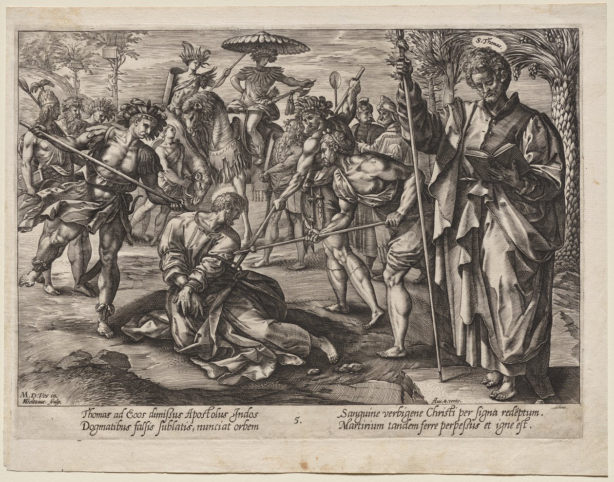 Św. Tomasz autorstwa Hendrick Goltzius