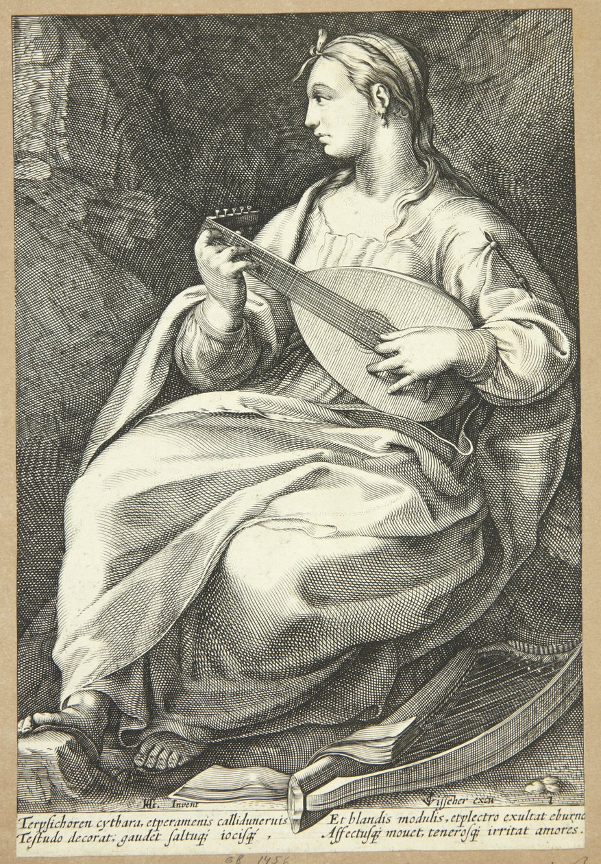 Terpsychor autorstwa Hendrick Goltzius