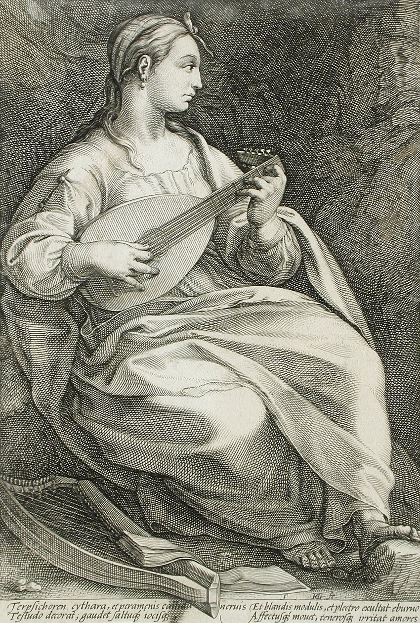 Taniec autorstwa Hendrick Goltzius
