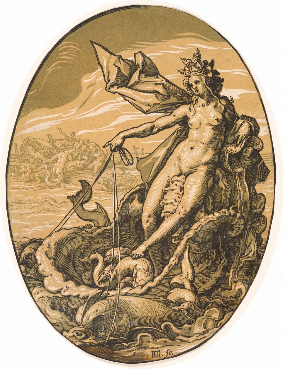 Tetydy autorstwa Hendrick Goltzius