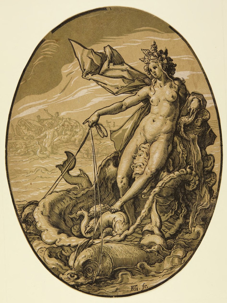 Tetys autorstwa Hendrick Goltzius