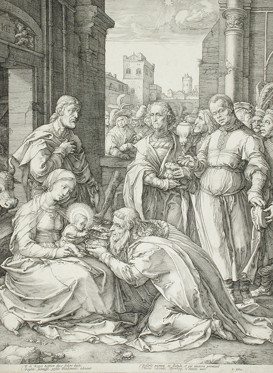 Pokłon Trzech Króli autorstwa Hendrick Goltzius