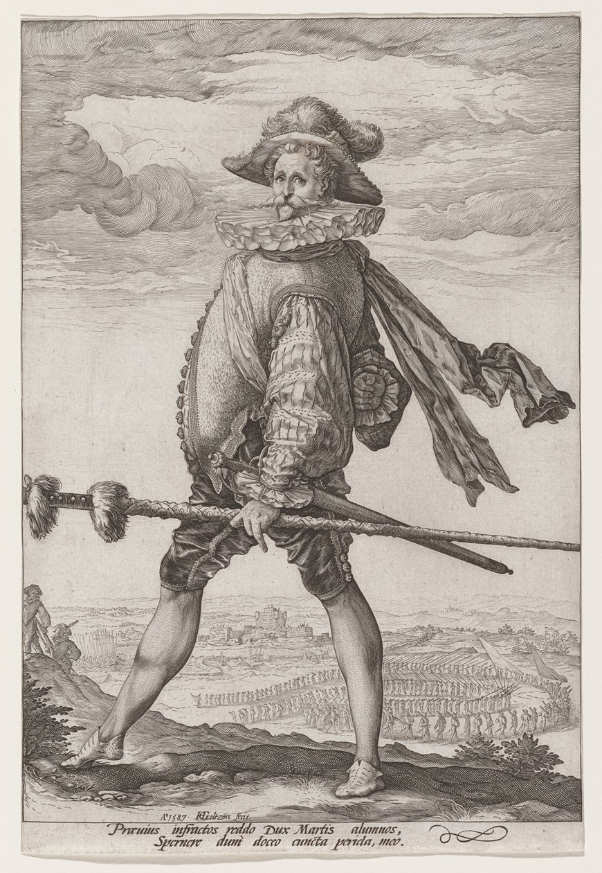 Kapitan piechoty autorstwa Hendrick Goltzius