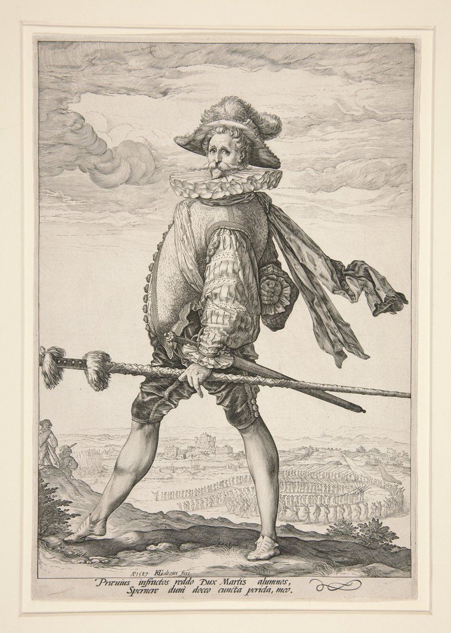 Kapitan piechoty autorstwa Hendrick Goltzius