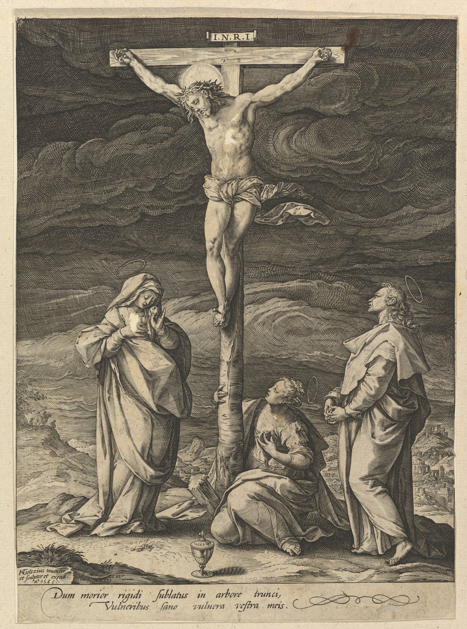 Ukrzyżowanie autorstwa Hendrick Goltzius