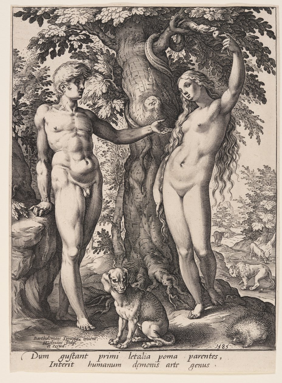 Upadek człowieka autorstwa Hendrick Goltzius