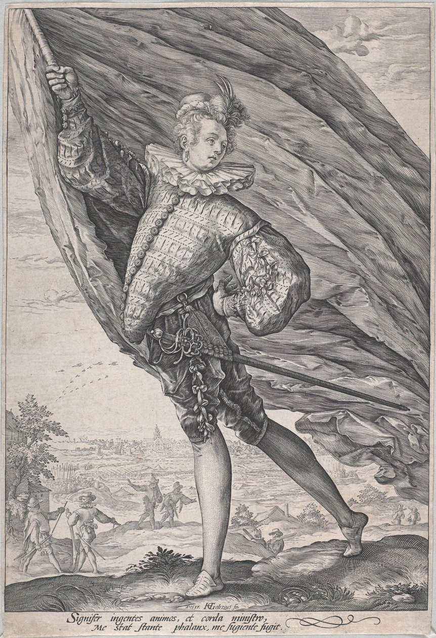 Wielki chorąży autorstwa Hendrick Goltzius