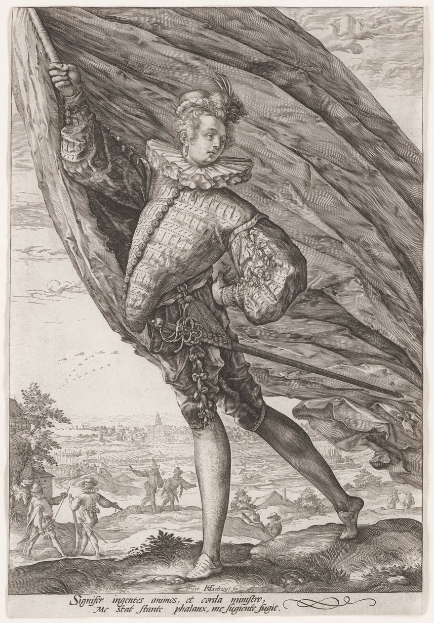 Wielki chorąży autorstwa Hendrick Goltzius