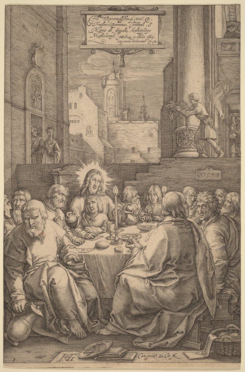 Ostatnia Wieczerza autorstwa Hendrick Goltzius
