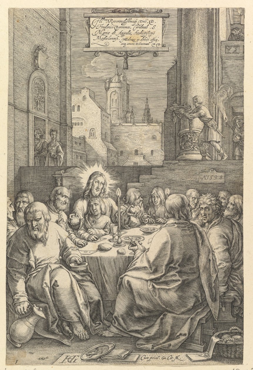 „Ostatnia Wieczerza” z filmu „Pasja” autorstwa Hendrick Goltzius