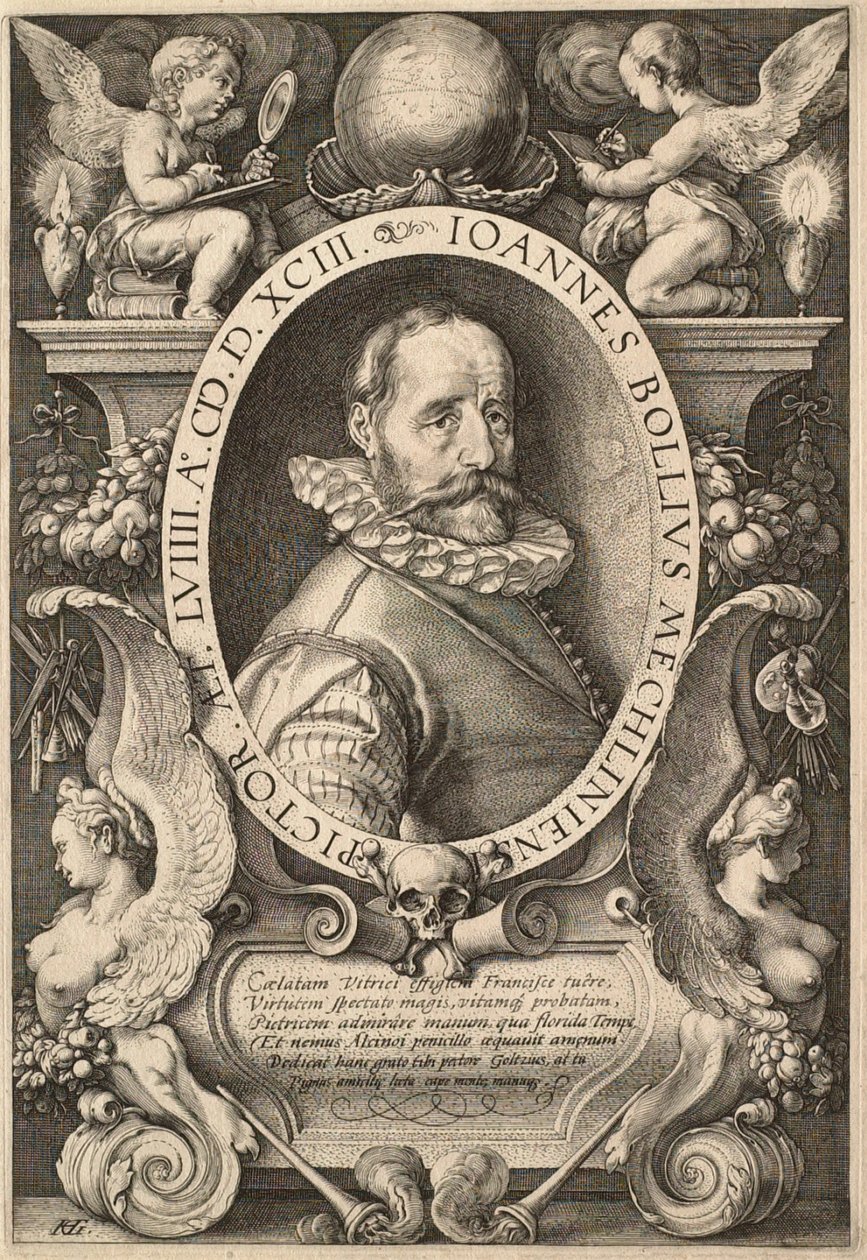 Malarz Hans Bol (1534-1593) autorstwa Hendrick Goltzius