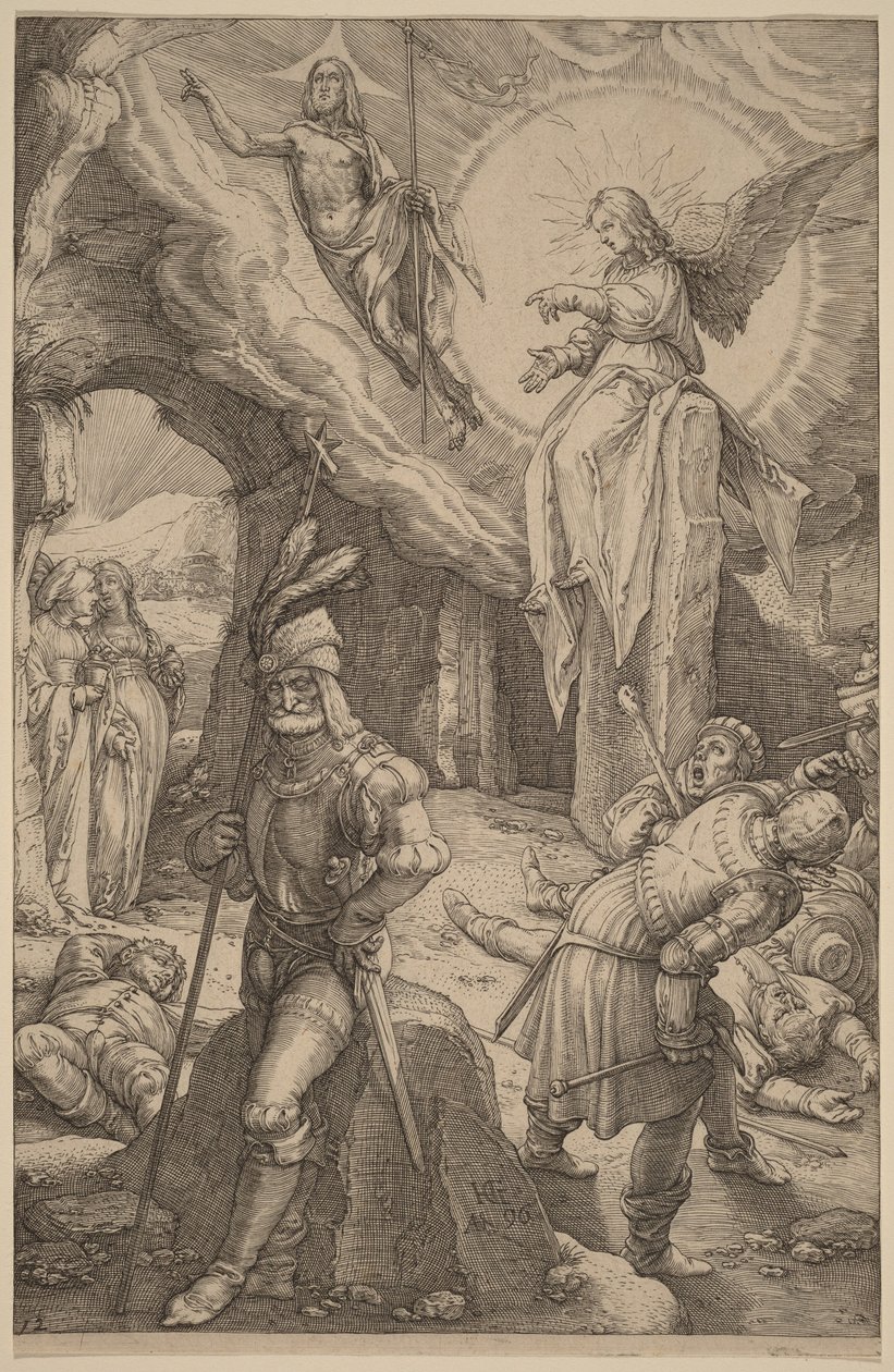 Zmartwychwstanie autorstwa Hendrick Goltzius