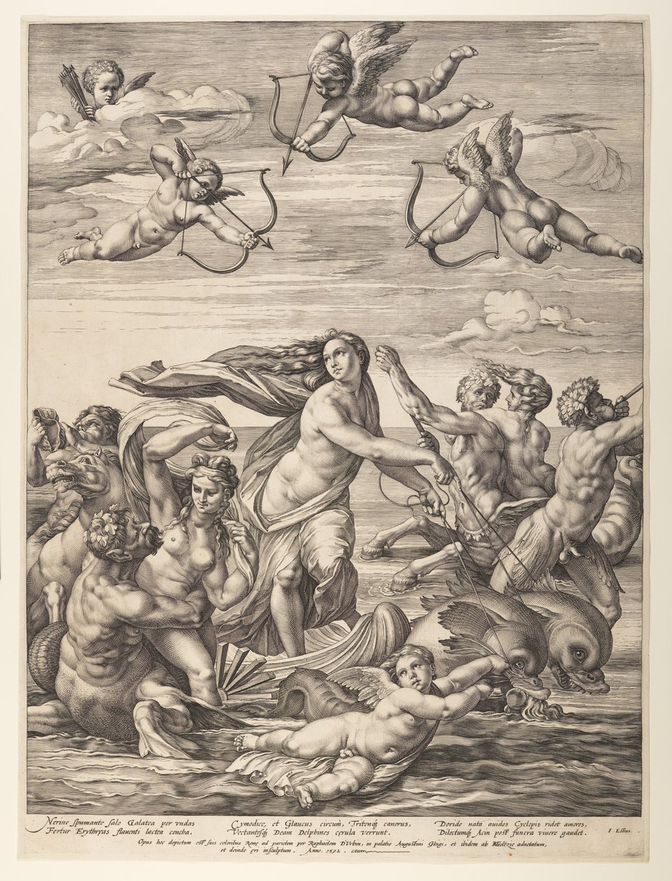 Triumf Galatei autorstwa Hendrick Goltzius