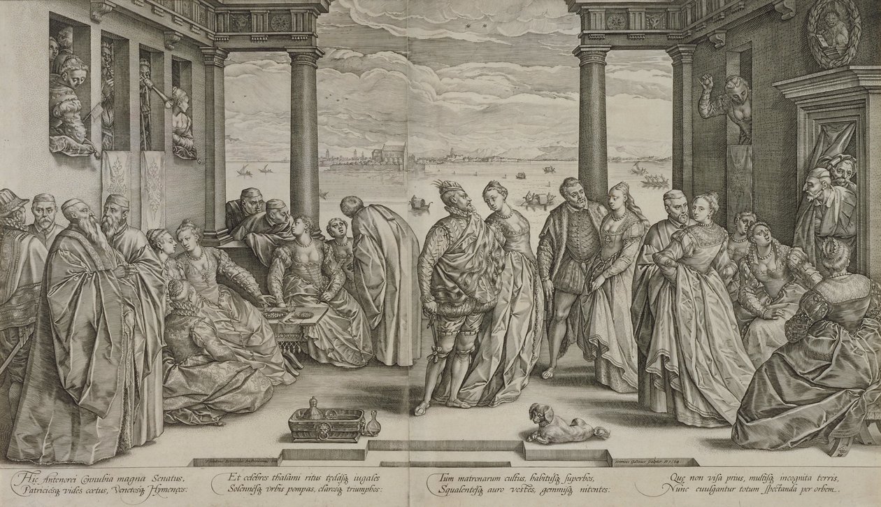 Ślub w stylu weneckim autorstwa Hendrick Goltzius