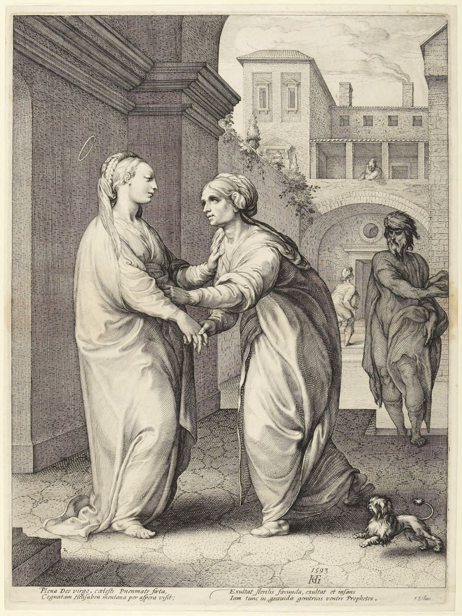 Nawiedzenie autorstwa Hendrick Goltzius