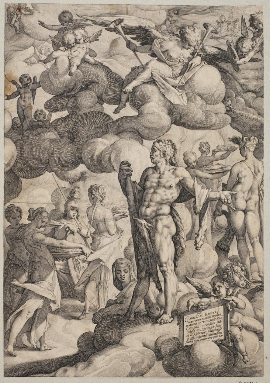Wesele Kupidyna i Psyche autorstwa Hendrick Goltzius