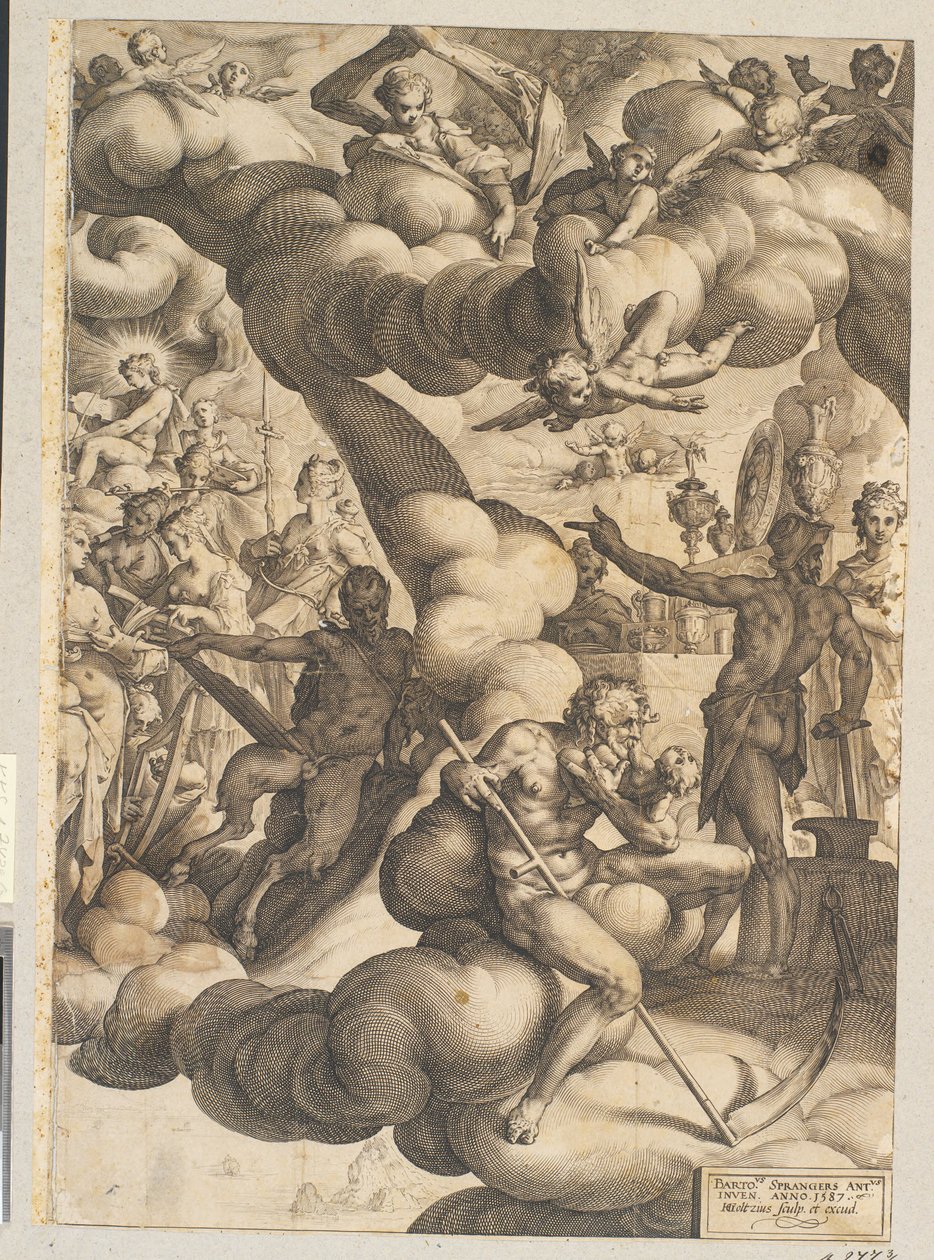 Wesele Kupidyna i Psyche autorstwa Hendrick Goltzius