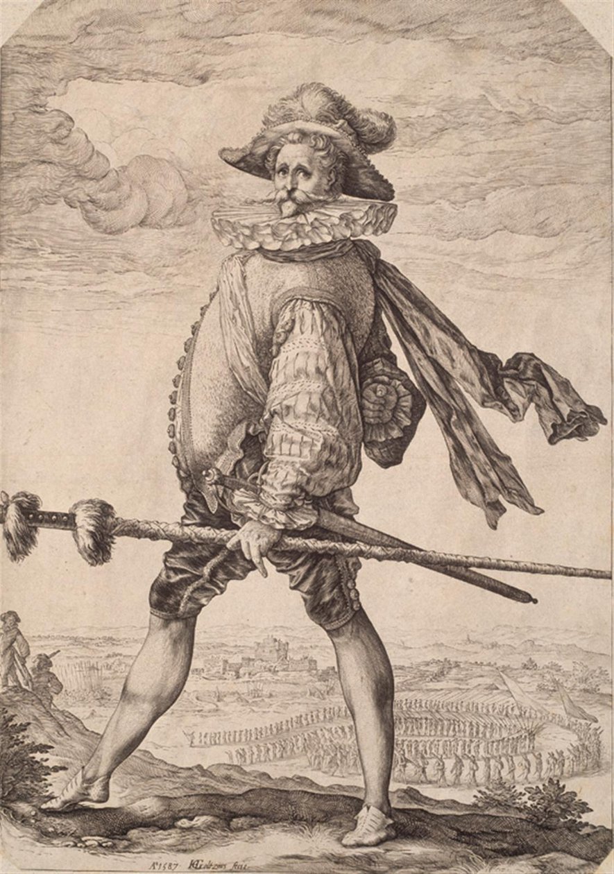 Kapitan piechoty autorstwa Hendrick Goltzius