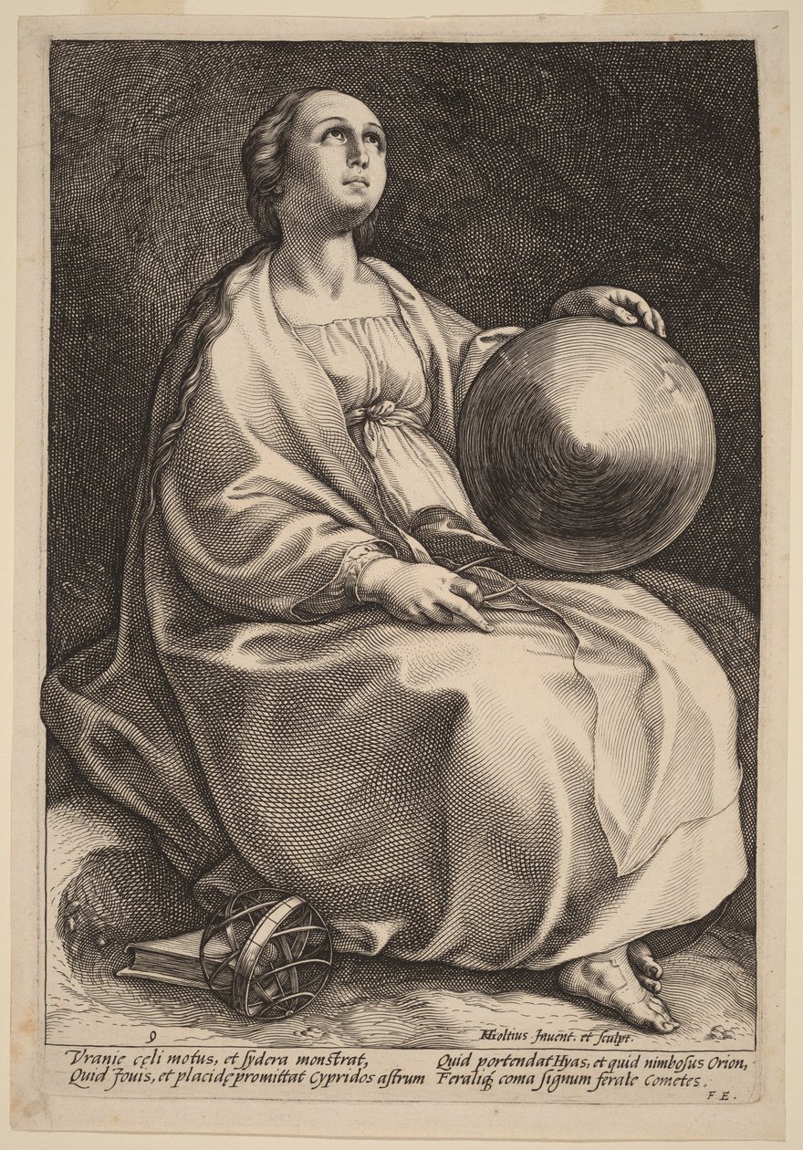 Urania autorstwa Hendrick Goltzius