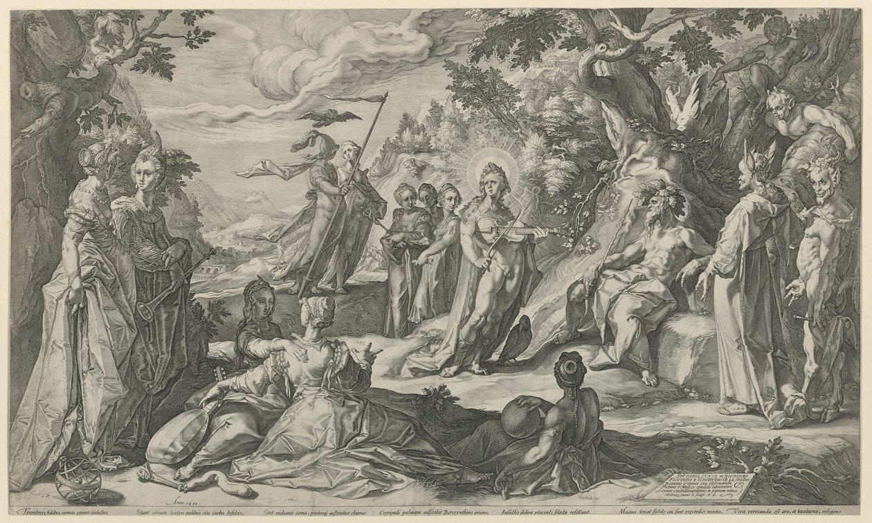 Wyrok Midasa autorstwa Hendrick Goltzius