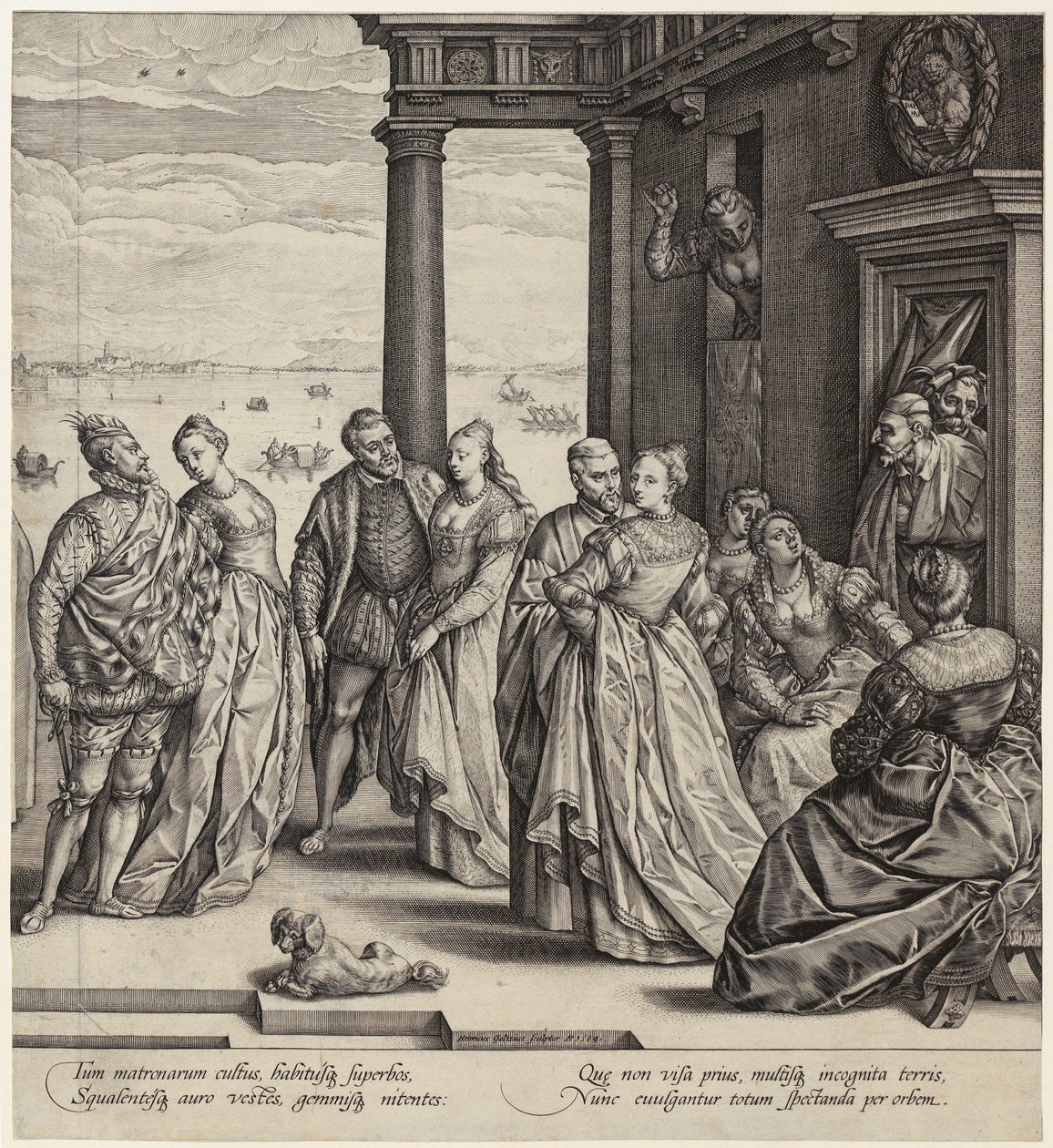 Ślub wenecki [prawa połowa kartki] autorstwa Hendrick Goltzius