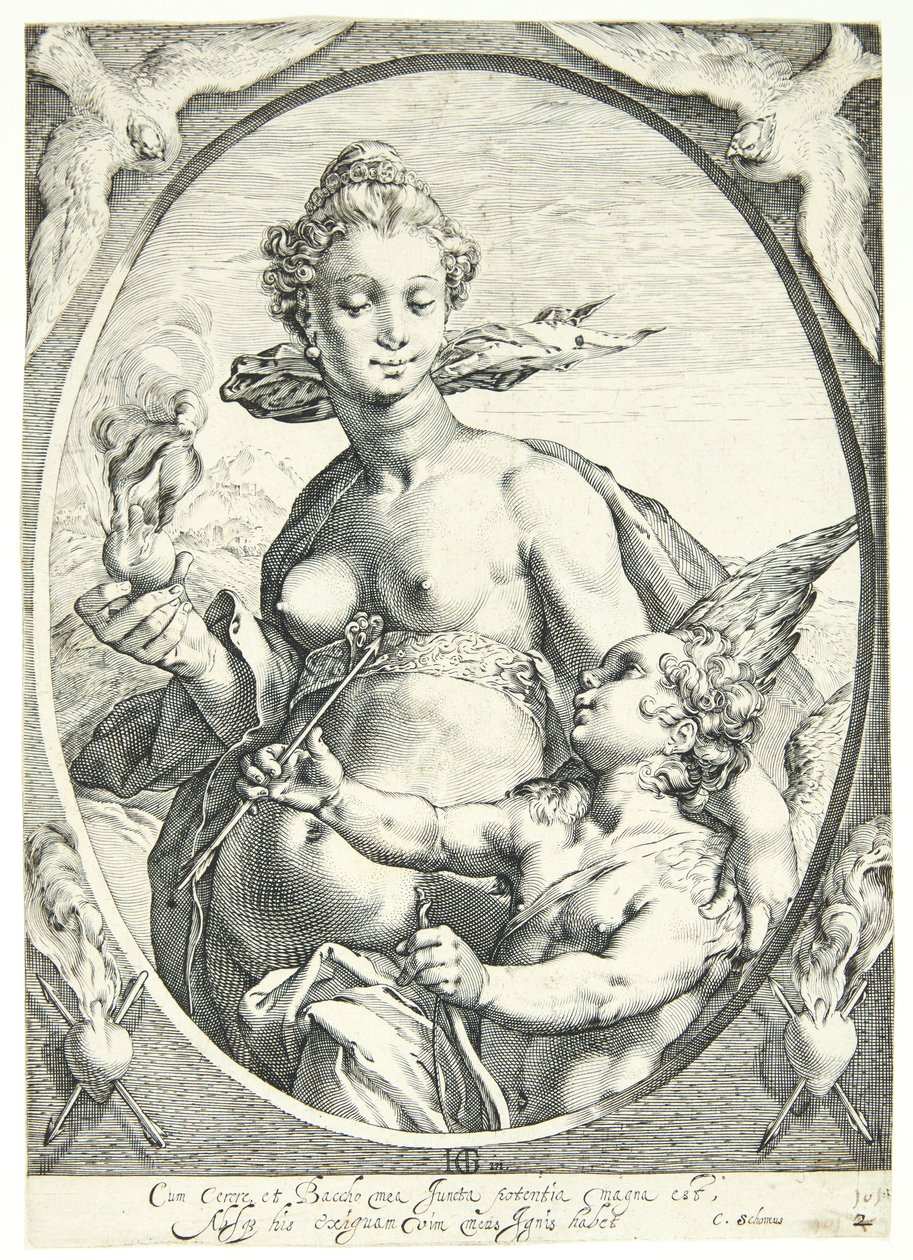 Wenus i Amor autorstwa Hendrick Goltzius