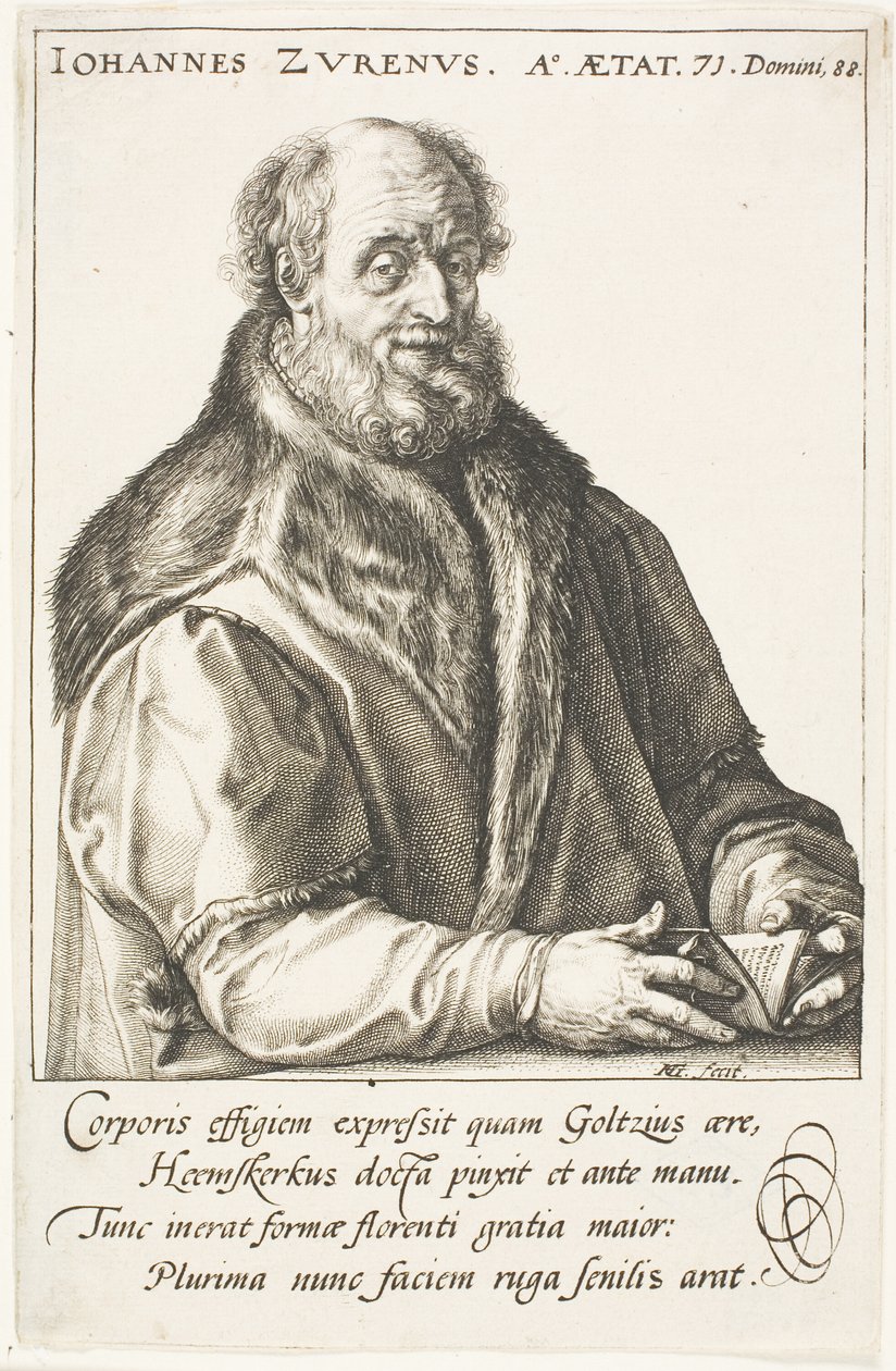 Zuren, Jan van (1517-1591) wydawca, burmistrz Haarlemu autorstwa Hendrick Goltzius