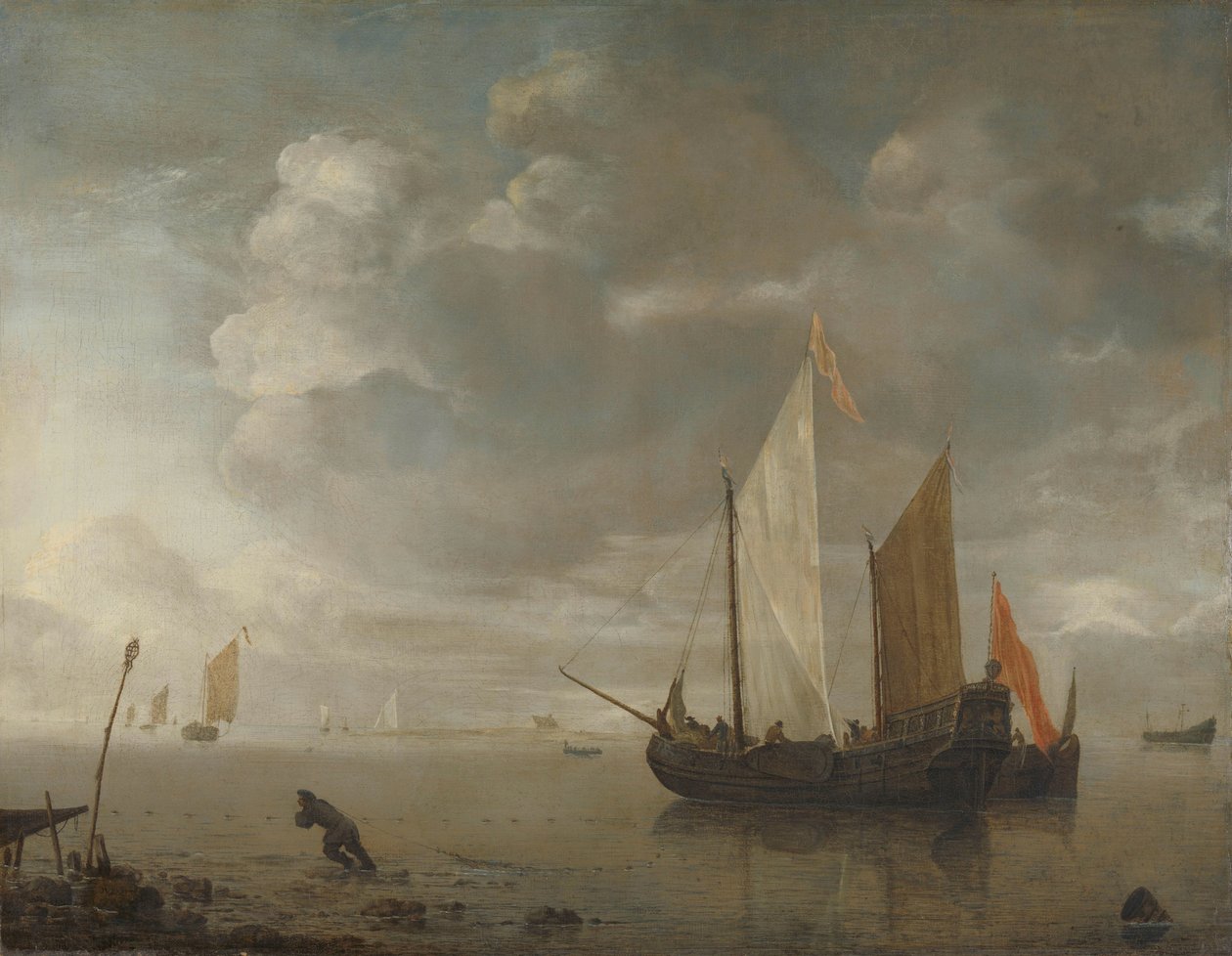 Spokojne morze autorstwa Hendrick Jacobsz. Dubbels