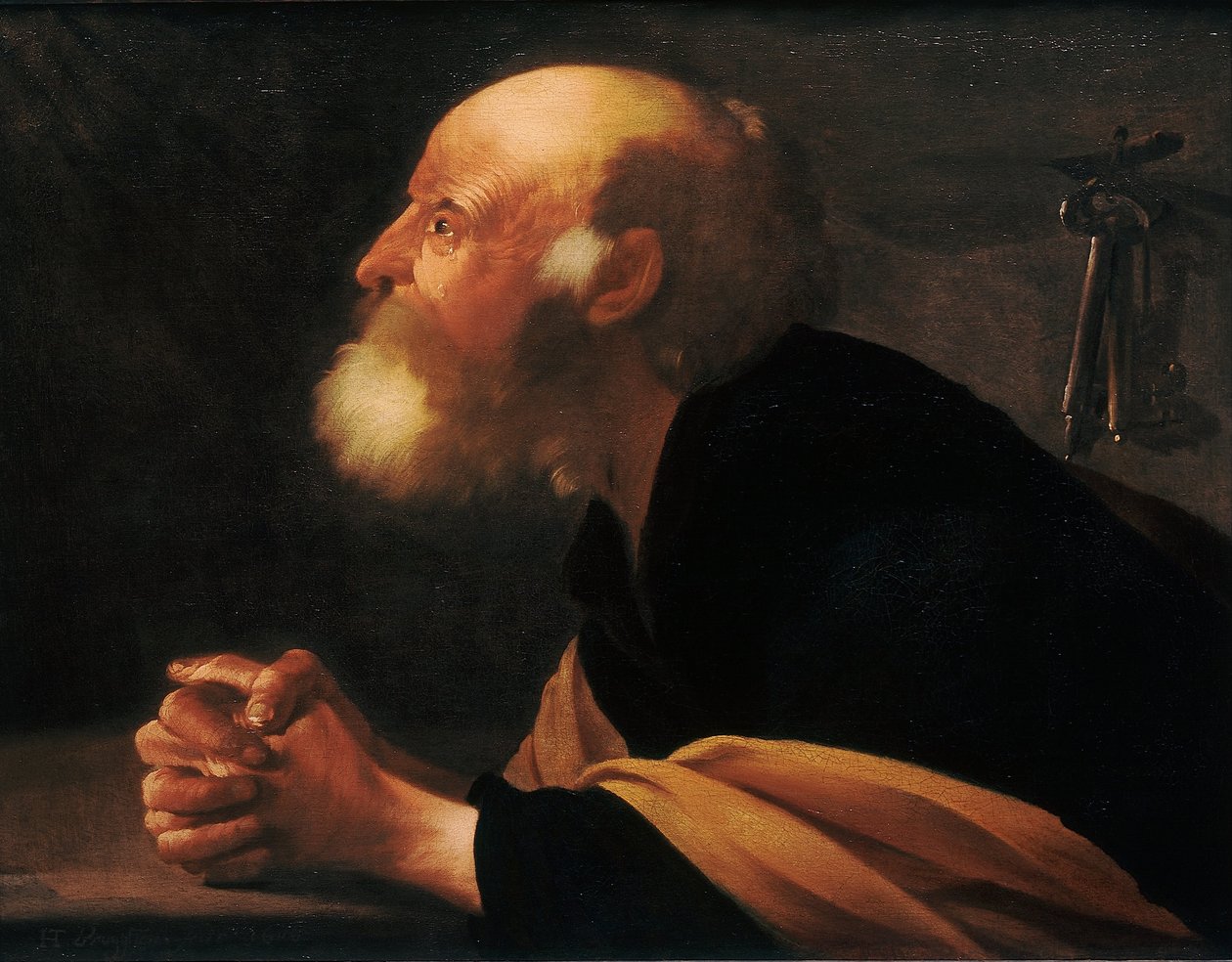 Skruszony Piotr, 1616 autorstwa Hendrick Jansz Terbrugghen